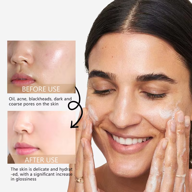 RAVE LADY Low PH 150ml Facial Cleanser Gentle Oil Control Moisturizing Face Wash Whitening Facial Foam Exfoliating Deep Remove
